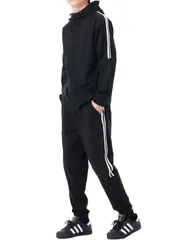 メンズ セットアップ 吸汗速乾 フルジップパーカー 上下セット 春夏用 スポーツウェア ルームウェア ジム ランニング用