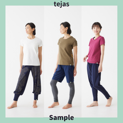 ＜tejas(テジャス)＞tejas-T＜iguana＞ [TL241130] Tシャツ ヨガウェア イグアナ　サンプル品