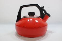 昭和レトロ　ヴィンテージ　美品　赤いやかん　音が鳴るやかん