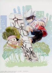 [중고] 잡화 호로호로 & 코로로 일러스트 보드 [이치 반 쿠지 SHAMAN KING] D상