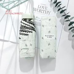 日傘 折りたたみ傘 レディース おしゃれ 日傘 完全遮光 雨傘 日傘 五段折りたたみ リボン 晴雨兼用 遮熱 ミニ傘 UVカット 折りたたみ傘 遮光 軽量 紫外線カット  vii3x144622