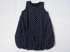 組曲 kumikyoku アウトレット 子供服 女の子 S 約 100cm 110cm ワンピース ノースリーブ 黒 水玉 バルーン 春 夏 ★4 ガールズ 女児 キッズ 【中古】 ユーズド リサイクル こども
