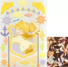 【中古】その他雑貨(キャラクター) 葉月渚 ビッグステッカー＆カード 「タイトーくじ本舗 Free! ～Bitter chocolate～」 ビッグステッカー＆カード賞