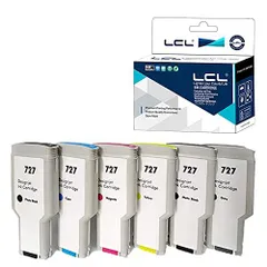 LCL HP用 互換 インクカートリッジ 727XL 6色セット