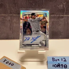 2020 Topps 1st Bowman Chrome Karl Kauffmann 303/499 直筆サインカード COLORADO ROCKIES Refractor カード
