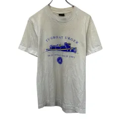 SCREENSTARS 半袖 プリントTシャツ M ホワイト スクリーンスターズ プルオーバー 80's 80年代 カットソー 古着卸 アメリカ仕入 a705-6125