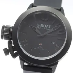週末限定値下げU-BOAT 手巻き時計黒／緑