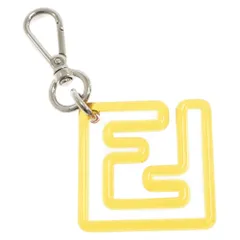 FENDI (フェンディ) ズッカデザイン クリア チャーム キーホルダー イエローのサムネイル