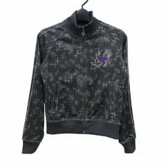 オニツカタイガー Onitsuka Tiger トラックジャケット ブルゾン 総柄 黒 ブラック XSのサムネイル