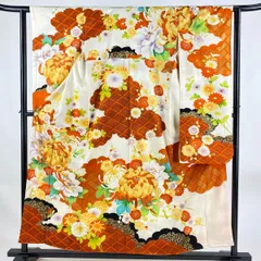 名古屋帯 蝶々 乱菊 銀通し 刺繍 NO-1376 名古屋帯 蝶々 乱菊 銀通し 刺繍 NO-1376