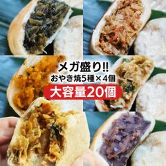 おやき 長野 大人気5種×4個　20個大容量セット　【野沢菜・やさい・あんこ・かぼちゃ・切干大根】【信州 長野 長野県 お土産】 お惣菜 お取り寄せ