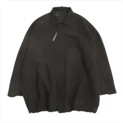 22ss ミスターハリウッド N.HOOLYWOOD コンパイル ジップアップ シャツ COMPILE ZIPUP SHIRT カットソー シャツジャケット ブルゾン オーバーサイズ 36 黒 ブラック メンズのサムネイル