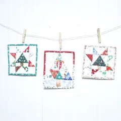 クリスマス オーナメント パッチワーク TOKIちゃんのハンドメイド ガーランド 飾り ツリー スター