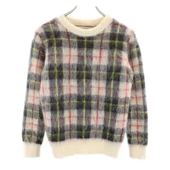 ビームスボーイ モヘヤブレンド チェック 長袖 セーター BEAMS BOY ニット レディース 古着 【231205】