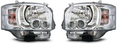 ハイエース レジアスエース 200系 ヘッドライト 1-6型 クリア LED 