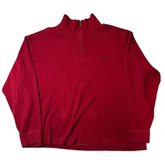 【D564】90s polo Ralph Lauren cotton half zip / 90年代 ポロラルフローレン コットン ハーフジップ【D564】