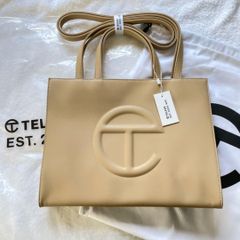 新品未使用　テルファー telfar ショッピングバッグ ミディアム クリーム
