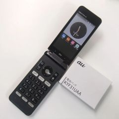 【中古】 GRATINA 4G KYF31 ブラック au 交換用電池パック付き