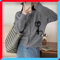 新品 レディース 中厚手ニットカーディガン ニットセーター 20代30代着やせ 羽織もの レトロ 前開き 上品 【送料無料】