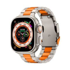 アップルウォッチバンド（Apple Watchバンド）オレンジラインチタンバンド【オレンジ】38mm/40mm/41mm/42mm/44mm/45mm/46mm/49mm対応 [BELTIES]