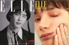 【中古】韓流雑誌 付録付)ELLE MAN TOMORROW X TOGETHER 2022年3月号(表紙モノクロ、ヒュニンカイ表紙フォトブック付き)