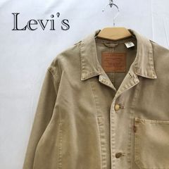 Levi’ｓ リーバイス カバーオール PC9-29655-0003 エンジニアコート ジャケット Lサイズ カーキ キャンバス 古着 メンズ