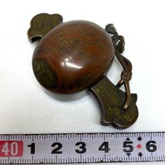 C066 古銅 刀鍔 桐紋 水滴 文房具 美品 - メルカリ