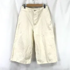 日本製★BEAUTY&YOUTH　UNITED ARROWS★ハーフパンツ【レディースM/股下40cm/アイボリー】クロップド/ズボン/Pants/Trouser/Made in Japan◆SBH868<sale>