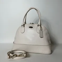 2508-412｜コーチ 2WAY ハンドバッグ レザー ホワイト