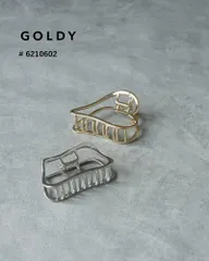【SALE】GOLDY/ゴールディ/メタルフレームスクエアバンスクリップ/アクセサリー/6210602のサムネイル