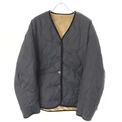 LAVENHAM ラベンハム for Graphpaper Reversible Collarless Blouson リバーシブルカラーレスブルゾン LV6098 ネイビー 2のサムネイル