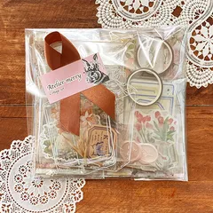 【16】全種違う柄♡ コラージュ素材 紙もの シール 人物素材 おすそ分けセット♬*゜ コラージュ デザインペーパー ヴィンテージペーパー 人物ステッカー ステッカー ジャンクジャーナル トラベラーズノート おすそ分けファイル うさぎ 花ペーパー 手帳タイム