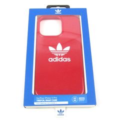 아디다스 iPhone 13 Pro TREFOIL SNAP CAS 스마트폰 케이스 커버 트레포일 휴대 케이스 남성 레드 adidas [중고]