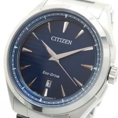 CITIZEN エコドライブ AW1750-85L J810-0039C01 ブルー SS ソーラー 美品 海外モデル シチズン ◆送料込◆質屋-10865