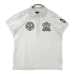 サイズ：1 PEARLY GATES パーリーゲイツ  半袖ポロシャツ ロゴプリント  ホワイト系 [240101422935] ゴルフウェア レディース ストスト