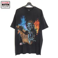 90s USA製 vintage メガデス Megadeth GIANT CHAOS!COMICS バンドＴシャツ メンズ 表記XLサイズ