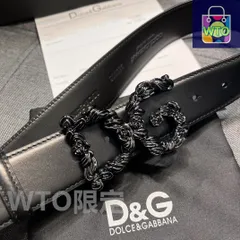 【今日特価】Dolce&Gabbana DG レザーベルト