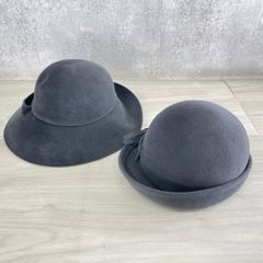GINZA VOGUE TOKYO 帽子 2点セット 【中古】銀座ヴォーグ ボーグ 女性用 チャコール /グレー/600127