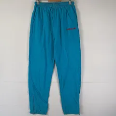 古着 90's/90年代 アディダス adidas ナイロンパンツ ワンポイントロゴ刺繍 スポーツウェア アウトドア 長ズボン 16  水色 レディース