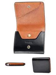 【21時までのタイムSALE】新品箱入り　Fabrizio 二つ折り財布 Amazon | [ファブリツィオ] 財布 メンズ 二つ折り ボックス型