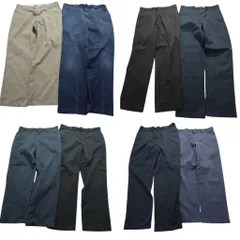 古着卸 まとめ売り ディッキーズ Dickies 874 ワーク パンツ 8枚セット (メンズ 38 ) チノパン ブラック ベージュ 中古 古着 NB1574