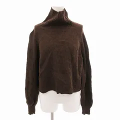 アダムエロペ Adam et Rope' ニット セーター プルオーバー タートルネック ウール 長袖 F 茶 ブラウン /FF ■GY39