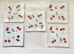 可愛いさくらんぼ🍒のプレートセット