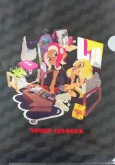 [Used] Clear File A. Inkling Girl & Octoling Girl A4 Clear File "Splatoon x TOWER RECORDS"
