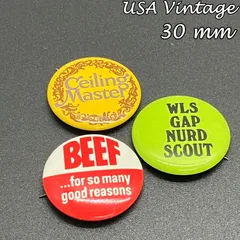 70s 80s vintage 古着 缶バッチ 缶バッジ 7個 セット カラフル 缶バッジ ビンテージ アンティーク AL 50s ~ 60s 70s 80s 90s