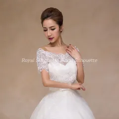 ショール ウェディングショール レース 半袖 結婚式 ウェディング ホワイト 白 花 花嫁 二次会 パーティー ウェディング  フェミニン プリンセス 森ガール チュール  前撮り ガーリー レース 透け感 豪華