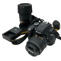 186000 現状品 Nikon D3300 ダブルズームキット ブラック