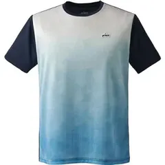 【新品】prince（プリンス） メンズ テニス ウエアー 吸汗速乾 半袖 ゲームシャツ UVカット サックス TMU191T-125