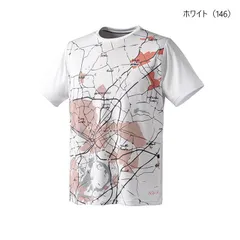 【新品】【Mサイズのみ】prince（プリンス）メンズ ユニセックス Tシャツ テニスウェア 半袖シャツ 吸汗速乾 UPF+50 ドライニット　ホワイト MS4010-146