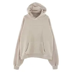 Alexander Wang アレキサンダーワン パーカー 22SS UCC3221534 SWEATSHIRT HOODIE WITH EMBOSSED LOGO  エンボスロゴ刺繍 フーディー スウェット パーカー ベージュ系 M【中古】のサムネイル